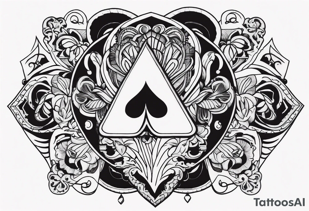 royal flush tattoo idea