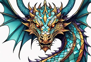 Dragon, tear skin and get out tattoo idea