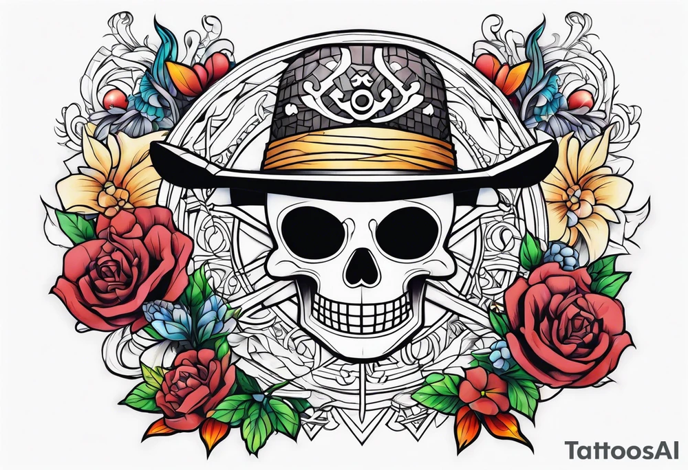 One piece anime tattoo idea
