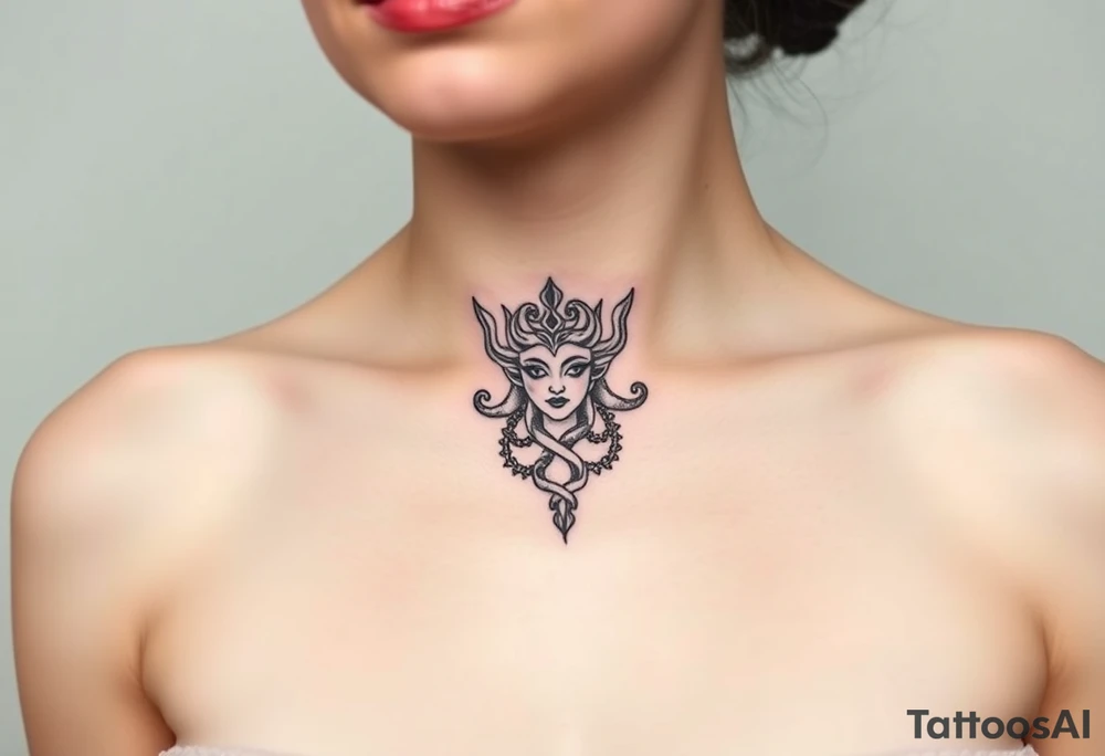 Small Medusa tattoo idea