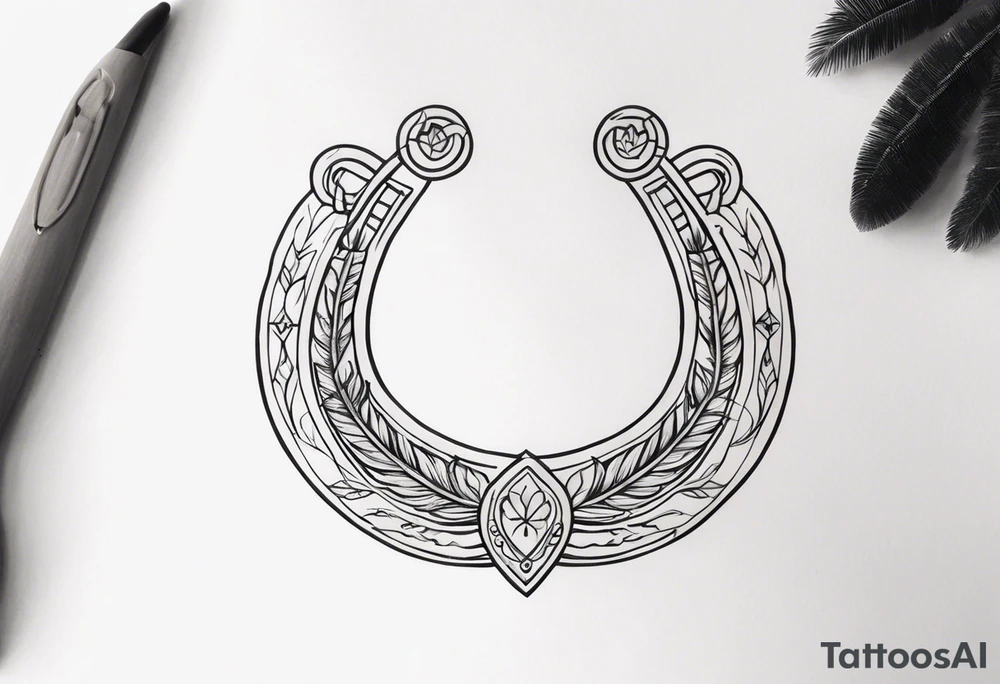 Horseshoe and 4x4 tattoo idea
