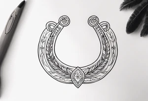 Horseshoe and 4x4 tattoo idea