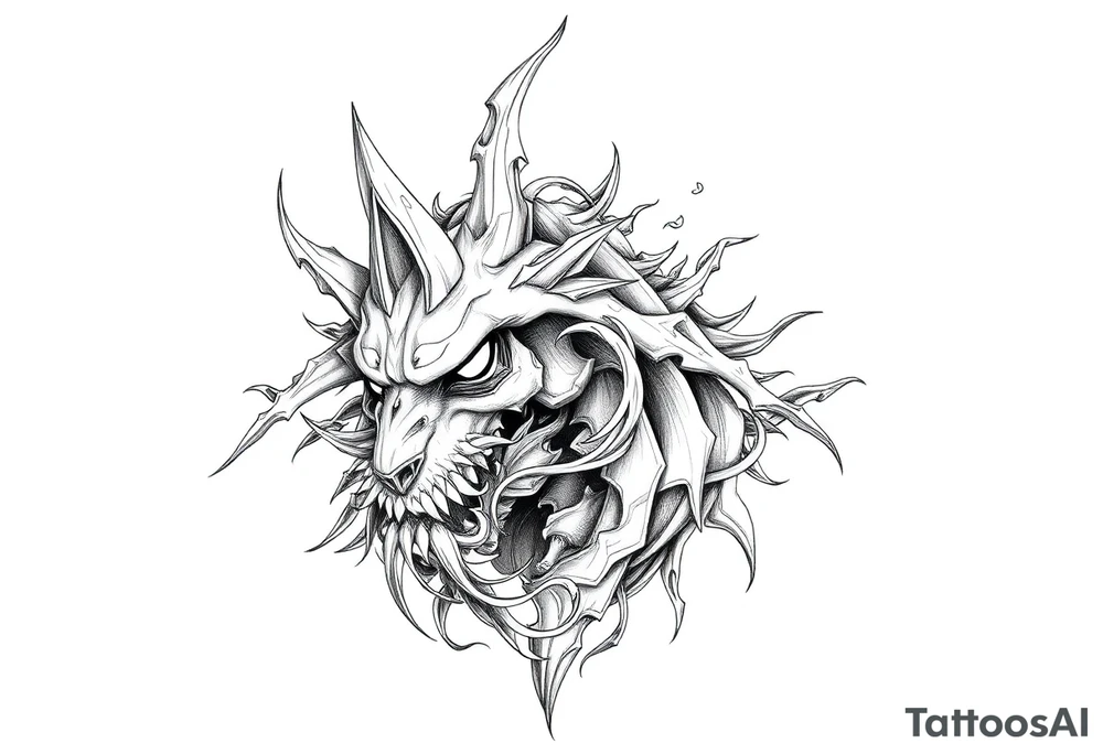 Mysteriöser feenwald tattoo idea