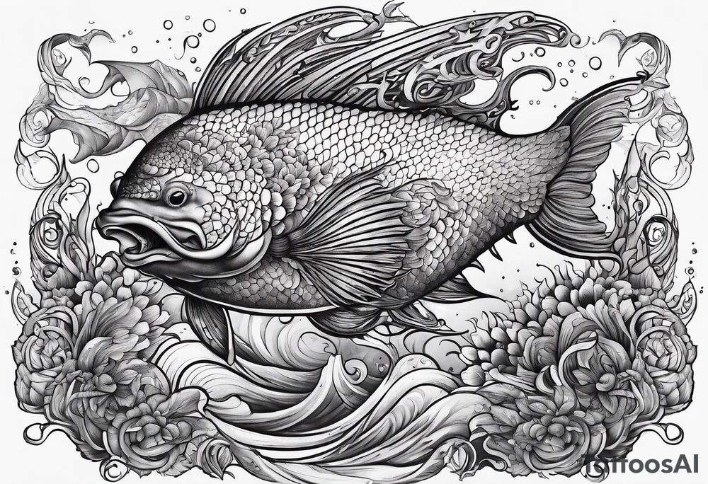 Mythical sea creatures tattoo idea