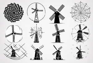 Friendship graph mathematically correct with a prime knot 6,1, dutch windmill graph that is cute tattoo idea
