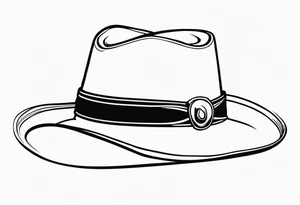 Cowboy hat tattoo idea