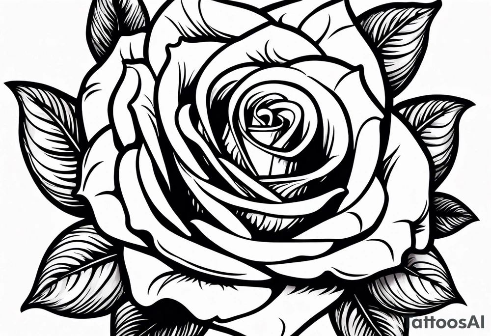 rose smoking cigarette tattoo idea