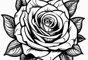 rose smoking cigarette tattoo idea
