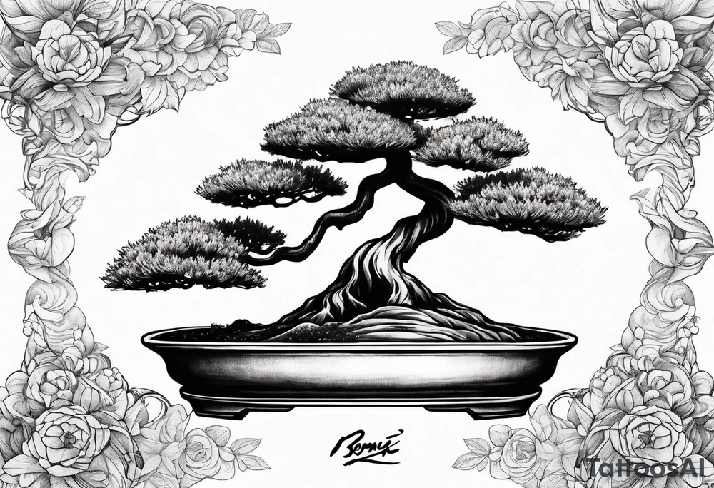 bonsai tree tattoo idea