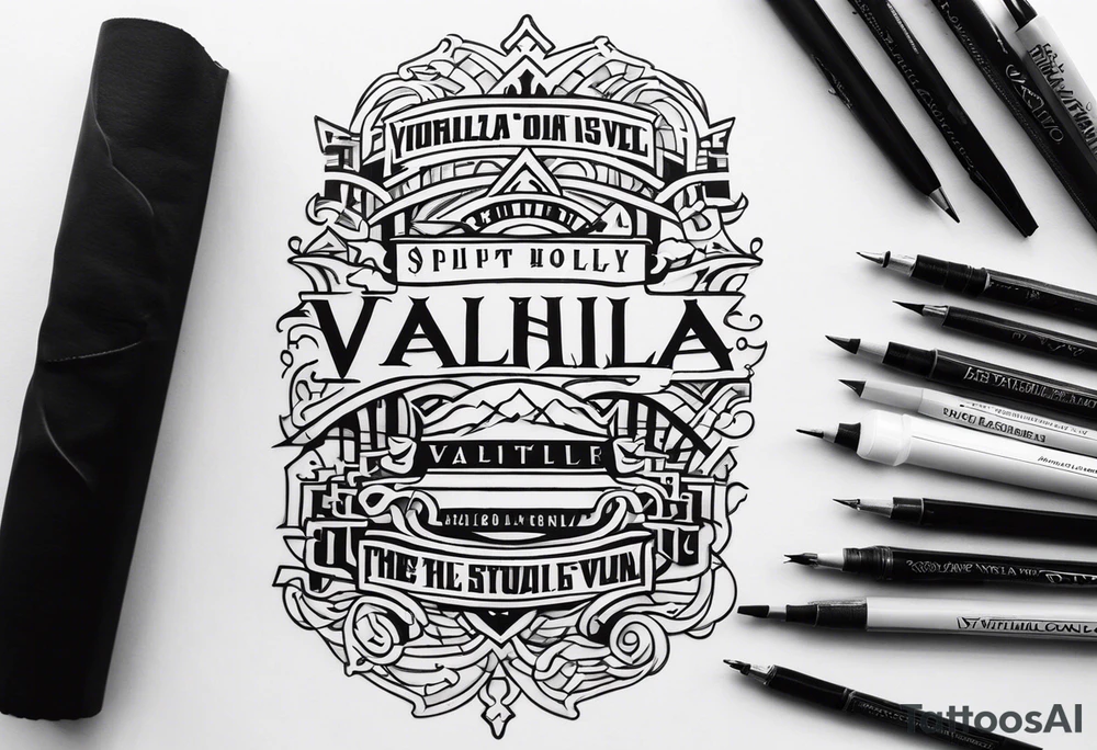 Valhalla stairs tattoo idea