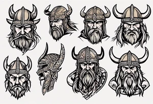 viking warrior tattoo idea
