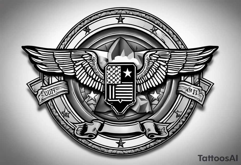 US Army combat action badge tattoo idea