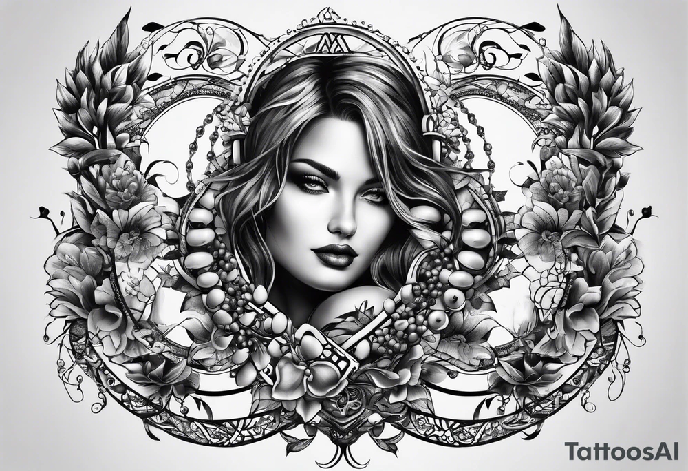 DNA double strand tattoo idea