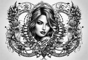 DNA double strand tattoo idea