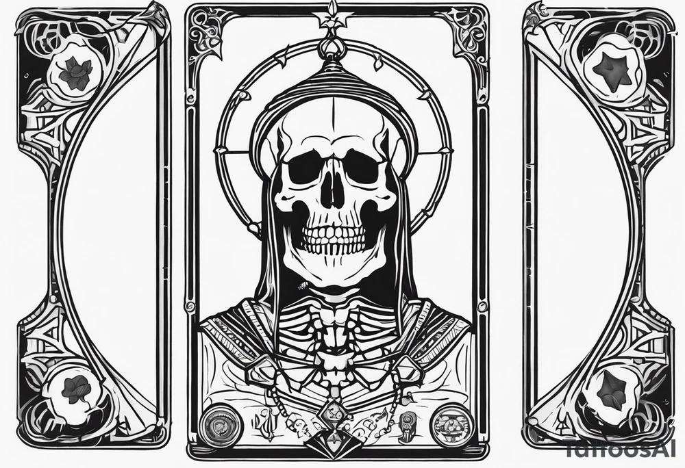 Hierophant skeleton 
tarot card tattoo idea