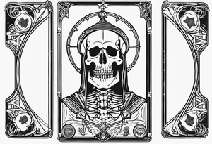 Hierophant skeleton 
tarot card tattoo idea