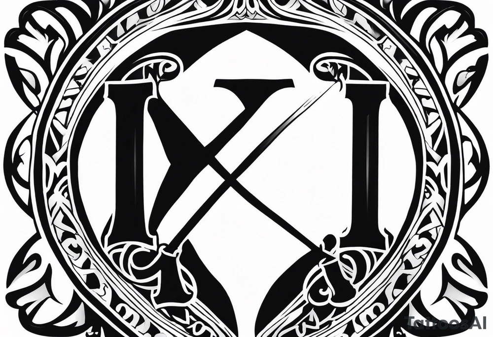 Valhalla shield sword 
axe steps tattoo idea