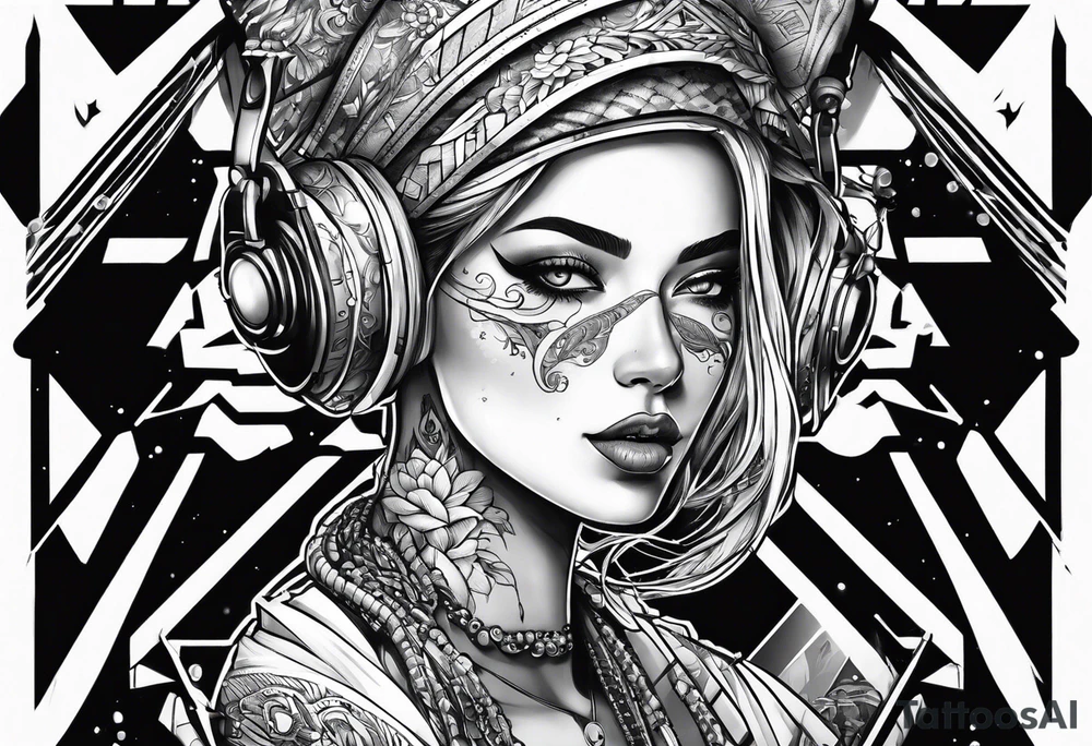 Cyber criminal ai tattoo idea