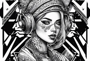 Cyber criminal ai tattoo idea