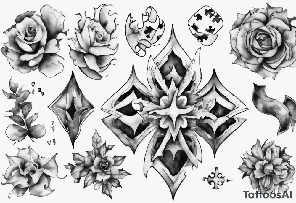 jigsaw puzzle tattoo idea