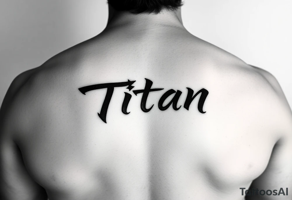 Japanese writing of my son name ‘Titan’ placement on my ribs tattoo idea