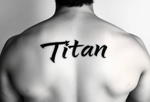Japanese writing of my son name ‘Titan’ placement on my ribs tattoo idea