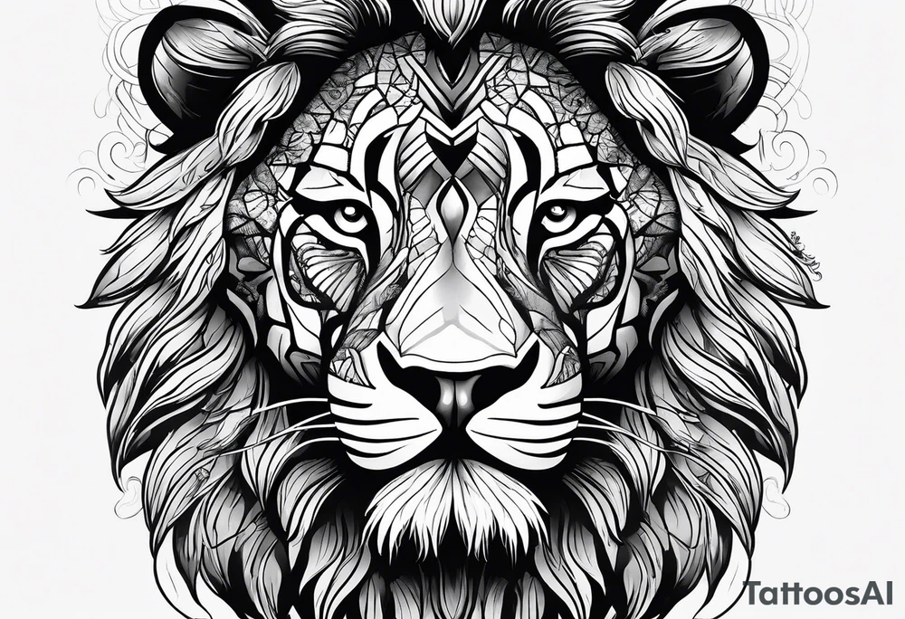 king of the jungle tattoo idea