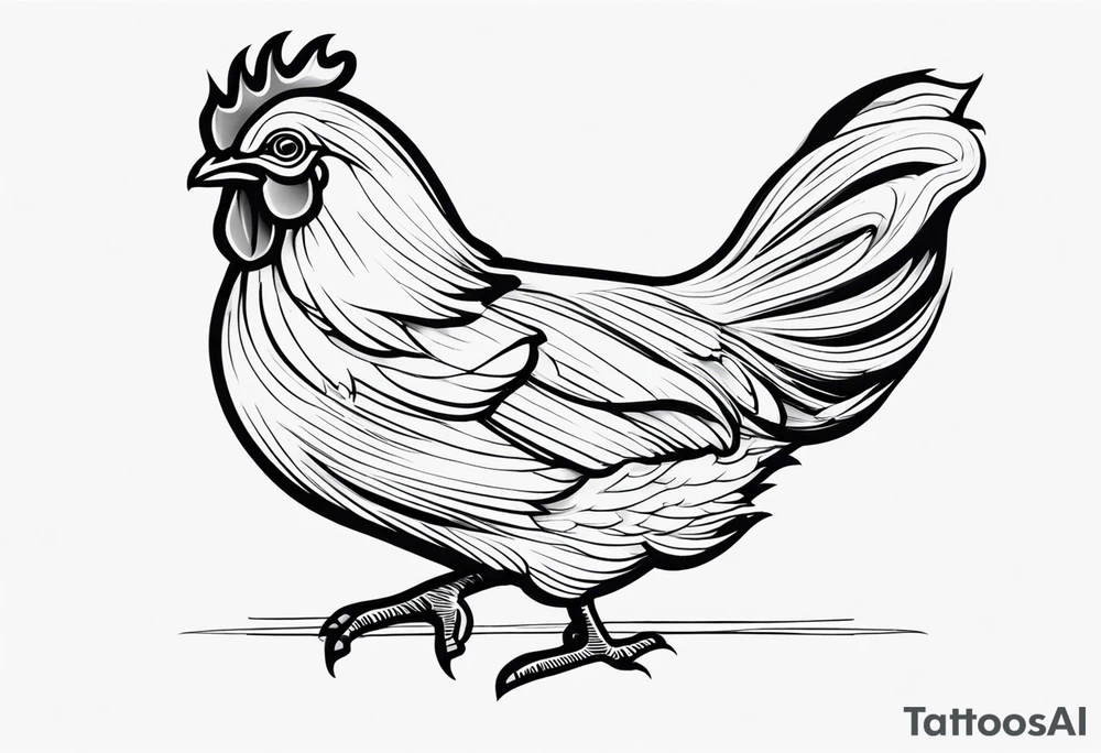 chicken tattoo idea