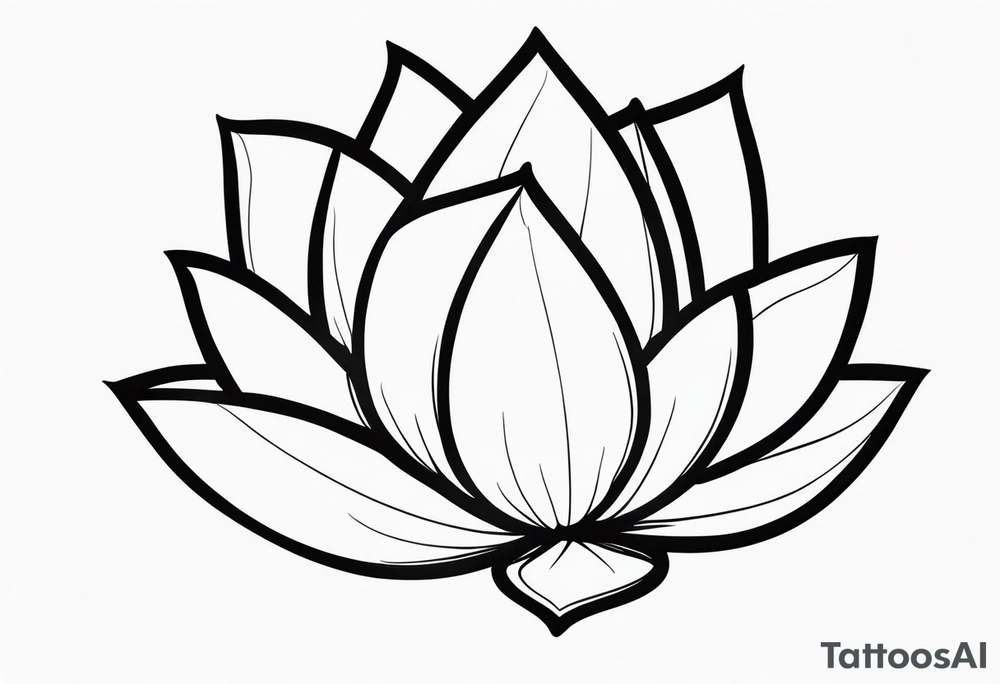 lotus flower tattoo idea