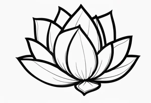lotus flower tattoo idea