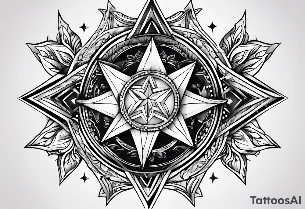 Guiding star tattoo on the wrist tattoo idea