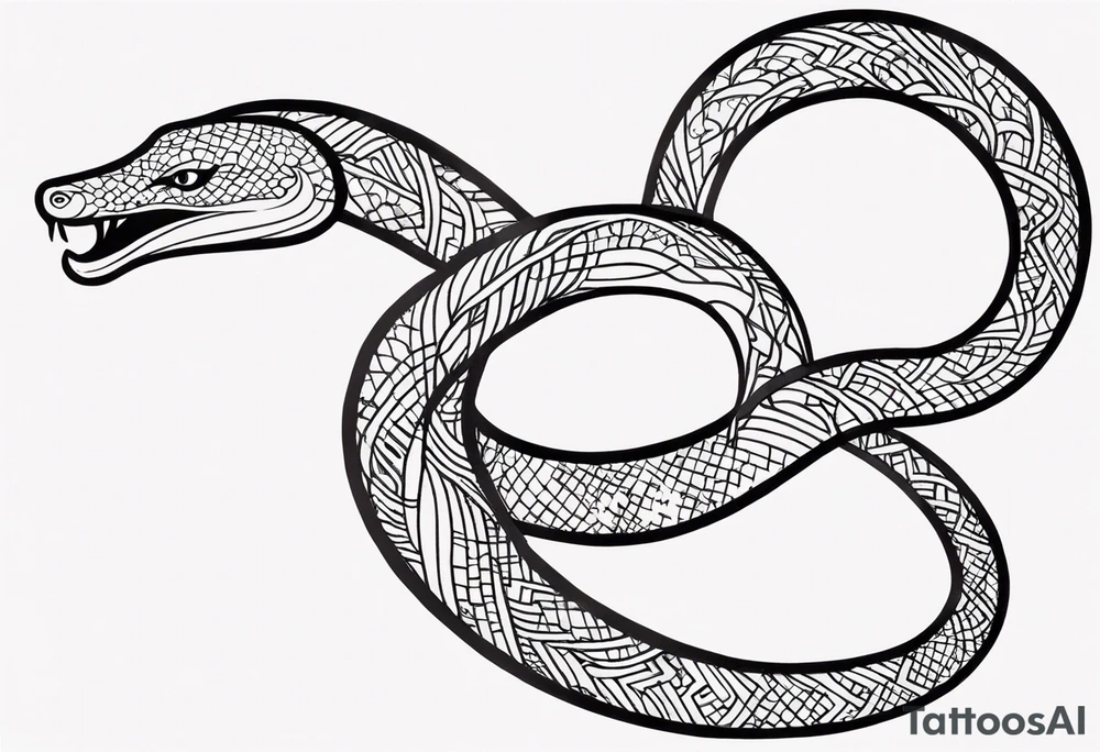 serpent tattoo idea