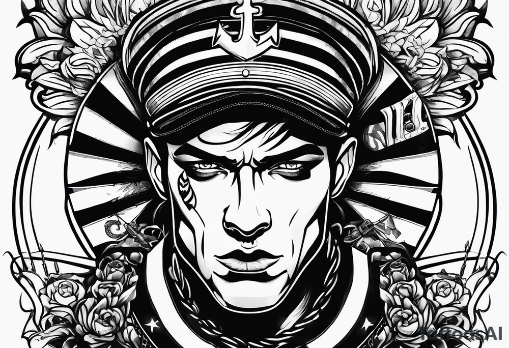 punk rocker tattoo idea