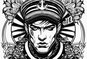 punk rocker tattoo idea