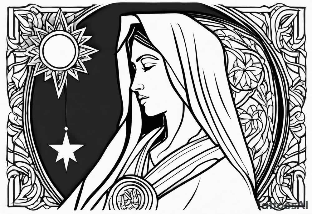 mother Mary tattoo idea