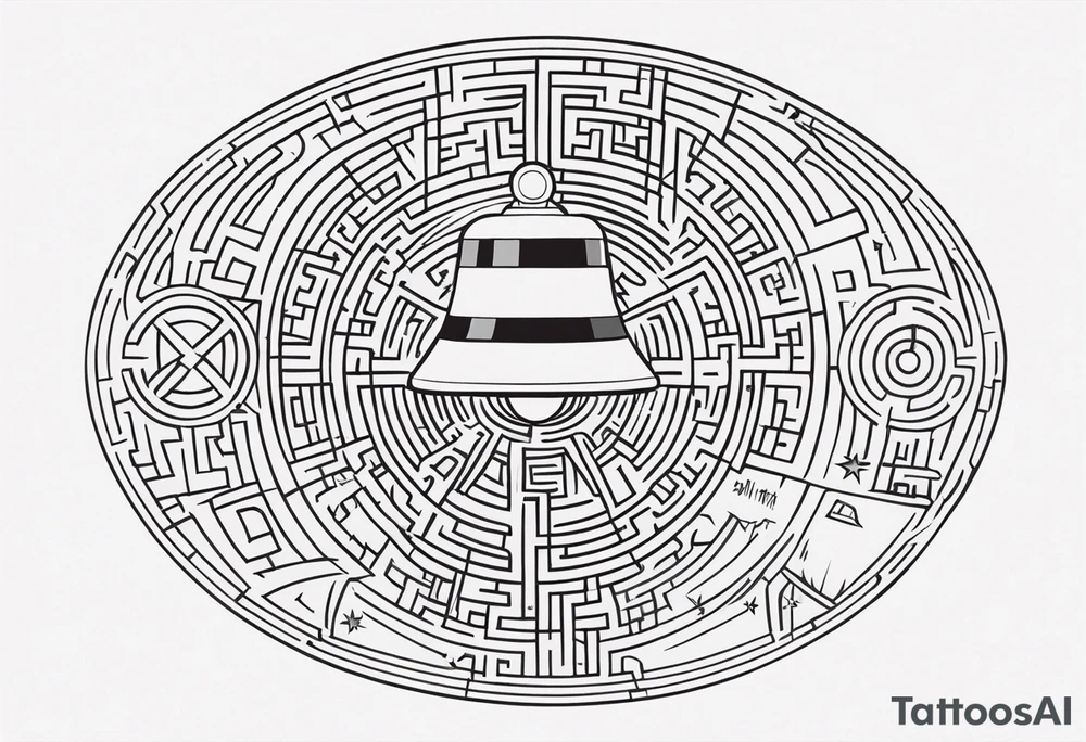 Bell, Maze, tracks, North Star, Graveyard, Mask, Eternal, Rewind, tattoo idea