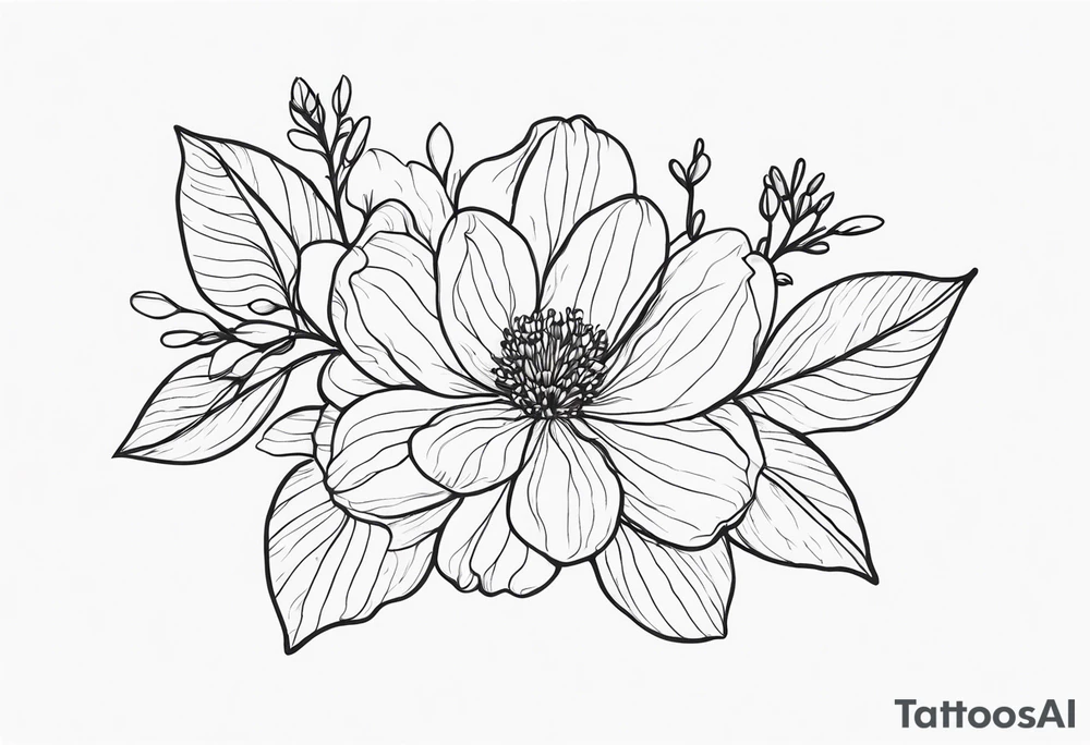 March birth flower tattoo idea