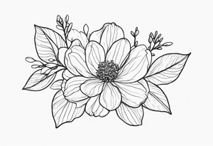 March birth flower tattoo idea