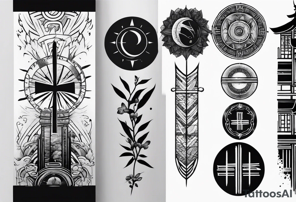 ogham style tattoo tattoo idea