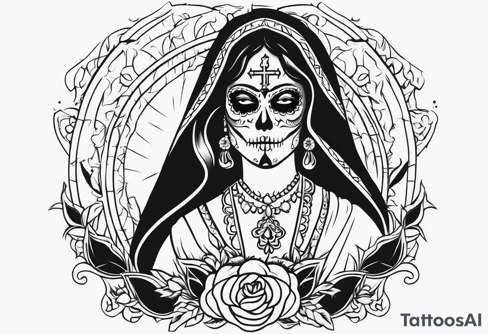 Santa muerte tattoo idea