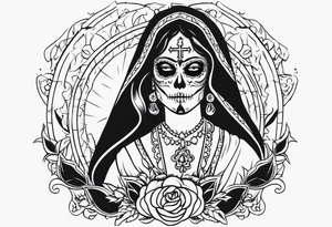 Santa muerte tattoo idea