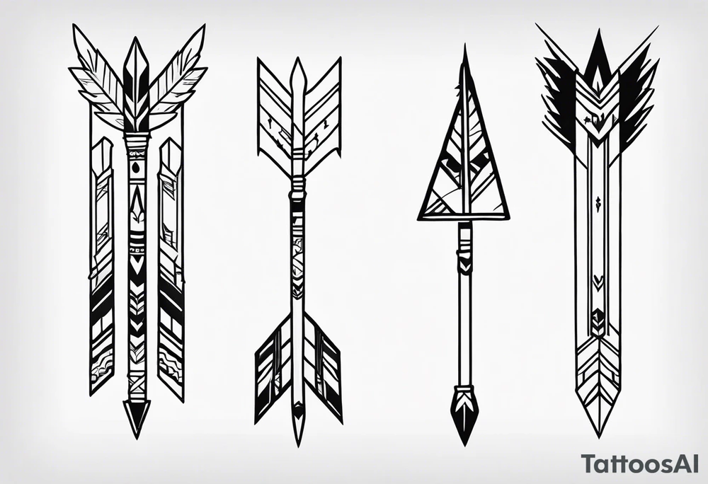 Native American Arrows tattoo idea