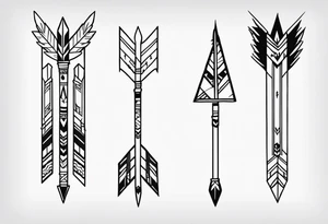 Native American Arrows tattoo idea