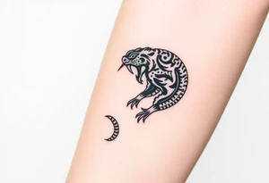 Snake tiger crane 
monkey tattoo idea