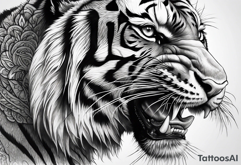 thai tiger tattoo idea