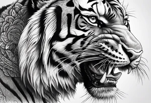 thai tiger tattoo idea