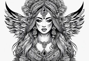 mãos duas filhas tattoo idea