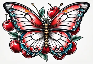 butter fly
cherry tattoo idea