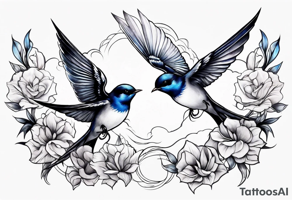 Swallows tattoo idea