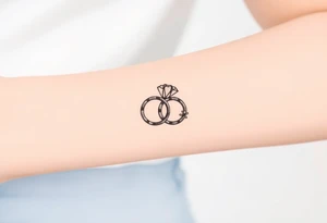 wedding ring tattoo tattoo idea